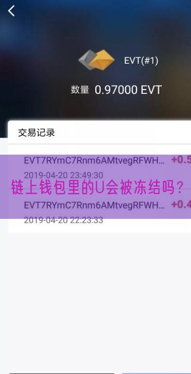 链上钱包里的U会被冻结吗？