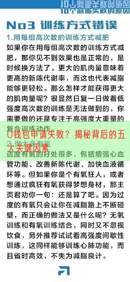 U钱包申请失败？揭秘背后的五大关键因素