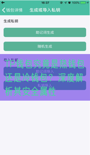TP钱包究竟是热钱包还是冷钱包？深度解析其安全属性