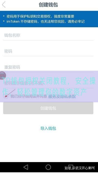 TP钱包授权关闭教程，安全操作，轻松管理你的数字资产