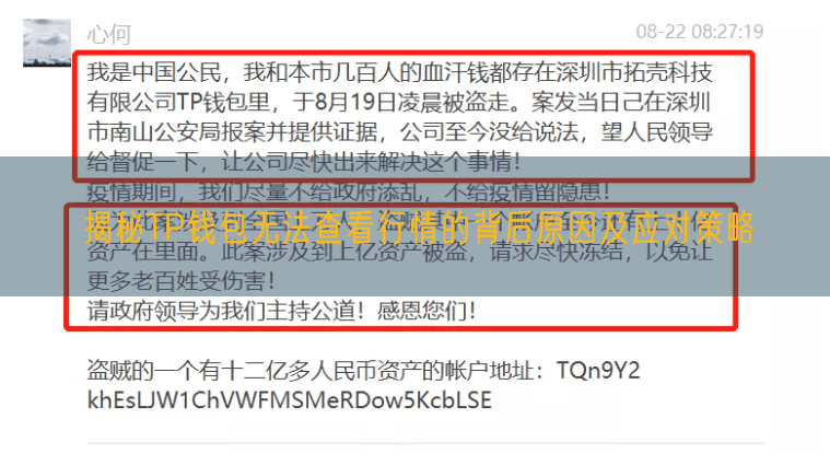 揭秘TP钱包无法查看行情的背后原因及应对策略