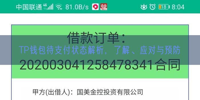 TP钱包待支付状态解析，了解、应对与预防
