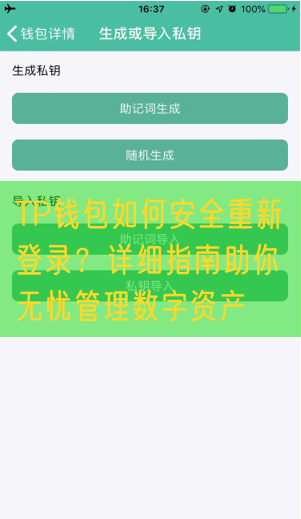 TP钱包如何安全重新登录？详细指南助你无忧管理数字资产