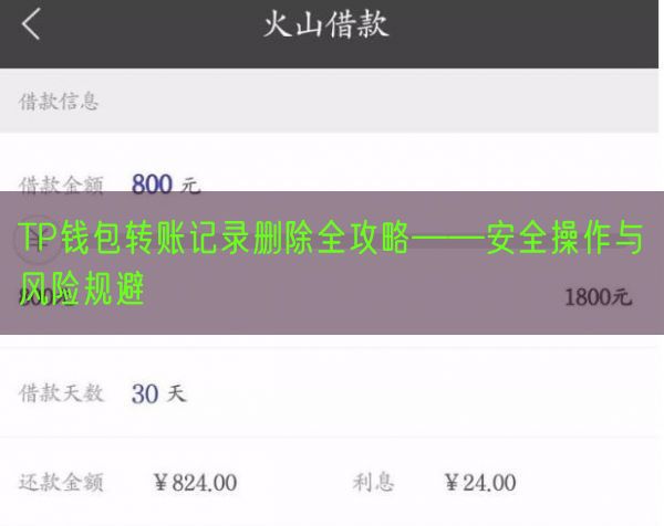 TP钱包转账记录删除全攻略——安全操作与风险规避