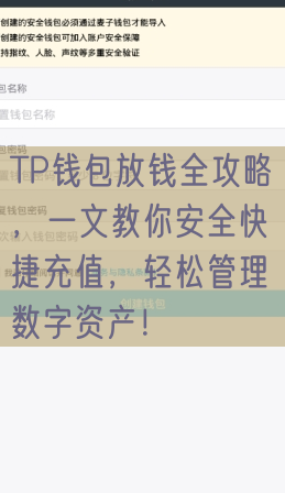 TP钱包放钱全攻略，一文教你安全快捷充值，轻松管理数字资产！